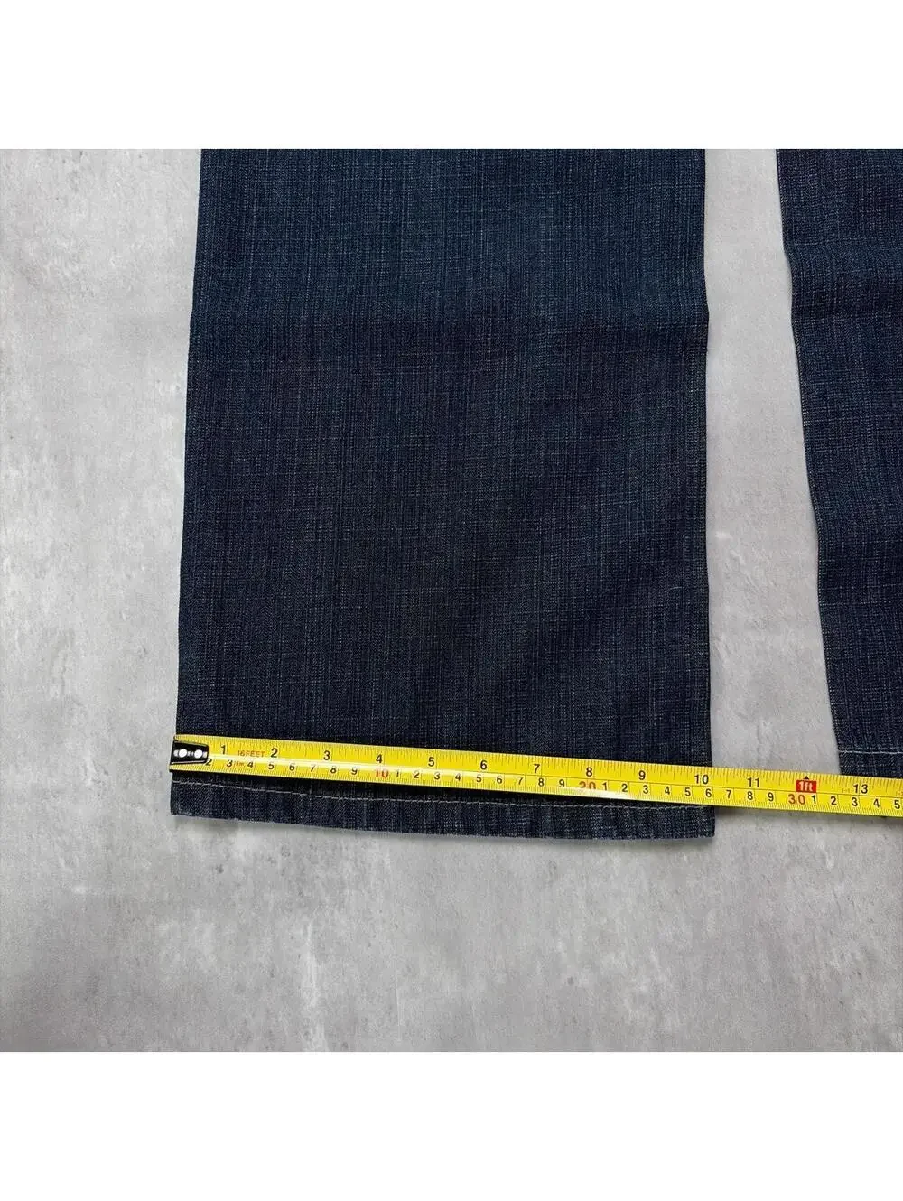 Y2K Dark Wash Hawk’s Bay Jeans Grunge Gothic Deadstock Baggy Denim Jeans
